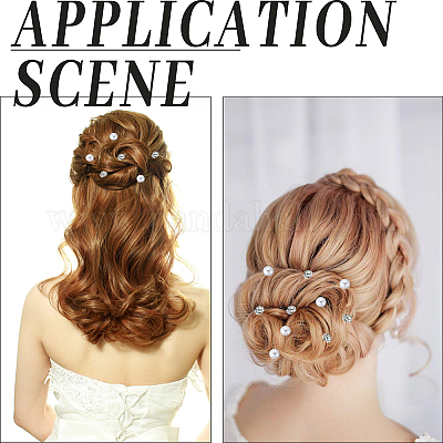 40 шт. 2 стиля спиральные шпильки для волос&nbsp;OHAR-SP0001-10A-1