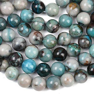 Природные хризоколлу бисер нитей&nbsp;G-K405-B01-12mm-1