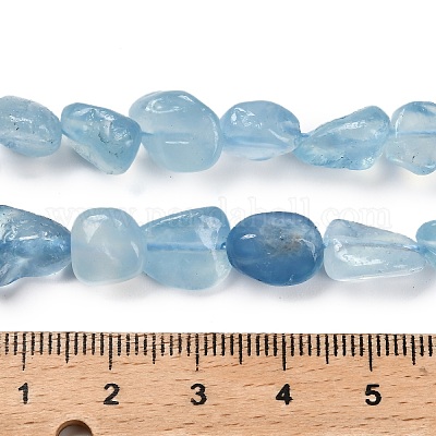 Природные Аквамарин бисер нитей G-P568-C13-01-1