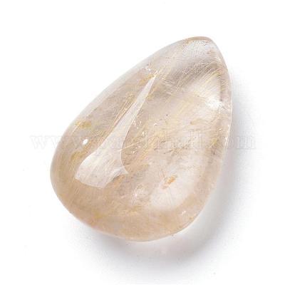 Натуральные рутиловые кварцевые бусины&nbsp;G-Q485-03-1