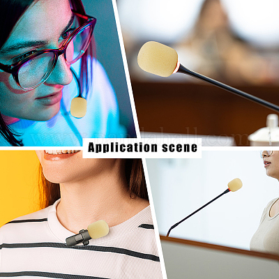 20шт губчатый чехол для микрофона&nbsp;AJEW-CN0004-90B-1