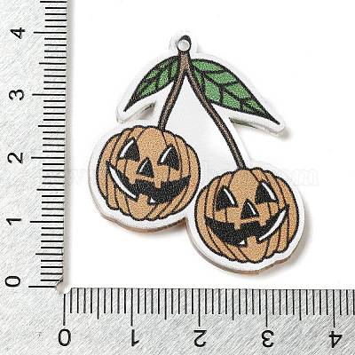 Непрозрачные акриловые подвески на тему Хэллоуина&nbsp;SACR-Z004-01B-1