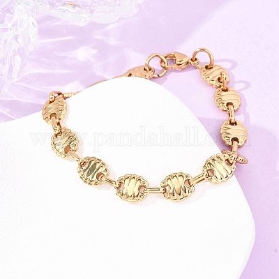 Наборы цепочек и браслетов из нержавеющей стали 304 с овальными звеньями для женщин.&nbsp;SJEW-F228-01G-1