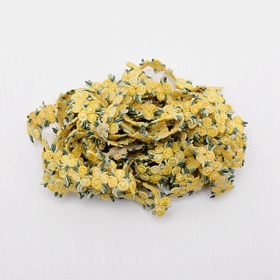 Лента с цветочной отделкой из полиэстера OCOR-WH0057-18B-1