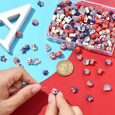 200шт бусины из полимерной глины ручной работы&nbsp;CLAY-CJ0002-06-1