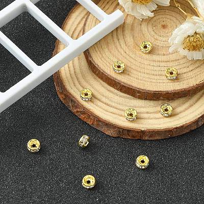 Латунные бусины разделители для поставки стразов&nbsp;RB-YW0001-04A-01G-1