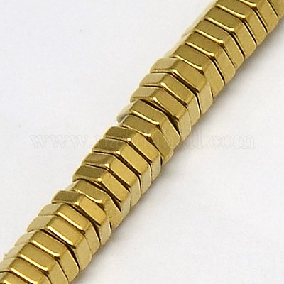 Гальванизировать немагнитных синтетический гематит бисер пряди G-J165-3mm-02-1