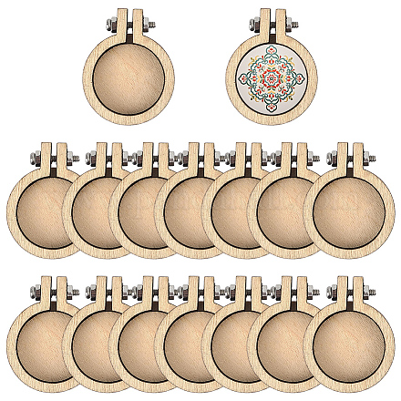 20 шт. деревянные пяльцы для вышивания&nbsp;DIY-CP0012-36-1