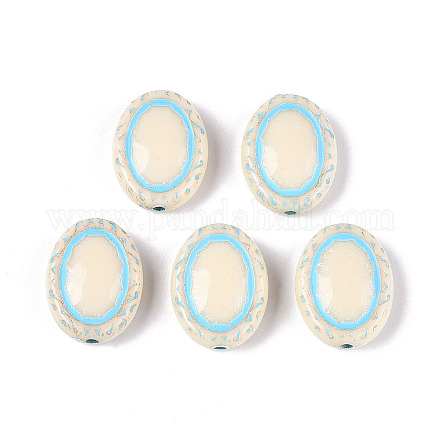 Окрашенные непрозрачные акриловые бусины OACR-T029-02I-1