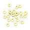 Brass Spacer Beads, Flat Round, Long-Lasting Plated, Lead Free & Cadmium Free, Rack Plating, Real 24K Gold Plated, 4x0.5mm, Hole: 1.3mm