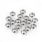 Tarnish Resistant 201 Stainless Steel Spacer Beads, Donut, Stainless Steel Color, 4.5x1.7mm, Hole: 2.7mm
