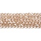 Transparent Electroplate Glass Beads Strands, Pearl Luster Plated, Faceted, Bicone, Dark Goldenrod, 4x4mm, Hole: 0.8mm, about 80~85pcs/strand, 30~32cm