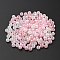 Glass Seed Beads, Ceylon, Round, Pink, 4x3mm, Hole: 1.4mm, 10g/bag, about 120~130pcs/bag