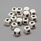 Food Grade Eco-Friendly Silicone Beads, Horizontal Hole, DIY Necklaces Making, Letter Style, Cube, Letter.M/W, 12x12x12mm, Hole: 2mm