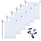 Polyester Garden Flag, White, 446x295mm, 12pcs/set