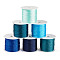 6 Rolls 6 Colors 6-Ply Polyester Metallic Thread, for Embroidery and DIY Braided Bracelets Making, Mixed Color, 0.4mm, about 54.68 yards(50m)/roll, 1 color/roll