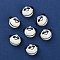 Baking Painted Brass Bell Pendants, Panda Head, White, 17.5x19.5x14.5mm, Hole: 2mm