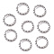 Non-Tarnish 304 Stainless Steel Open Jump Rings, Twisted Round, Stainless Steel Color, 16 Gauge, 10x1.3mm, Inner Diameter: 8mm