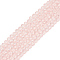 Glass Beads Strands, Faceted, Rondelle, Pink, 2.9~3.3x2mm, Hole: 0.8mm, about 135~140pcs/strand, 32~34cm