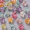 Transparent Acrylic Beads, AB Color, Flower, Mixed Color, 11.5x11.5mm, Hole: 1.8mm, about 780pcs/500g
