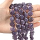 Натуральный лепидолит / пурпурный слюдяный камень бисер пряди&nbsp;G-L648-B09-15mm-2