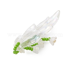 Подвески в виде веток лилии из стеклянных бус&nbsp;PALLOY-MZ00900-04