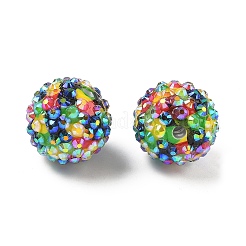 Круглый смолы горный хрусталь бисер&nbsp;OACR-Z035-02E