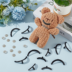 100 комплект из 2 пластиковых кукольных ртов&nbsp;DIY-PH0033-82