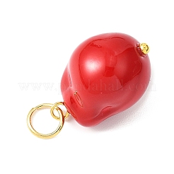 Подвески из гальванизированного стекла с имитацией жемчуга&nbsp;PALLOY-JF04579-01