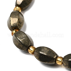 Природного пирита бисер нитей&nbsp;G-Z131-E01-01