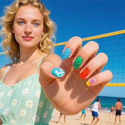 Шаблоны изображений для пластикового нейл-арта&nbsp;AJEW-UN0002-50