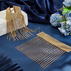 Латунь горный хрусталь браслеты&nbsp;AJEW-WH0542-75G