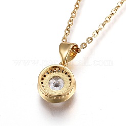 Подвески из латуни и нержавеющей стали 304&nbsp;NJEW-O108-27G