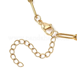 Женские ожерелья-скрепки из нержавеющей стали 304 с подвеской в виде дерева жизни и креста&nbsp;NJEW-JN05664