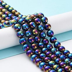 Нити бусин из натурального черного агата&nbsp;G-Z038-B05-02FR