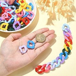 180шт 9 цвета акриловое связующее кольцо&nbsp;MACR-CJ0001-51