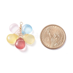 Стеклянные подвески из проволоки&nbsp;PALLOY-JF01318-02