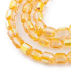 Стеклянные бусины с гальваническим покрытием &nbsp;EGLA-D031-01Q