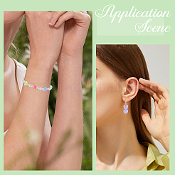 500 шт. Непрозрачные акриловые бусины&nbsp;SACR-PA0001-21B