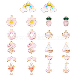 44шт 11 стиля подвески из сплава с эмалью&nbsp;ENAM-TA0002-95A