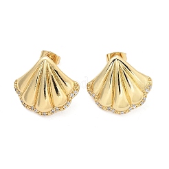 Серьги-гвоздики из циркония&nbsp;EJEW-Q017-05B-G