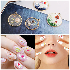 6 лист 6 наклейки для дизайна ногтей в виде кленовых листьев&nbsp;MRMJ-OC0003-57B