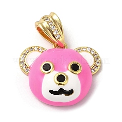 Подвески из латуни с покрытием из прозрачного кубического циркония KK-Q771-07G