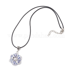 Кулон в виде цветка из бисера&nbsp;NJEW-MZ00141