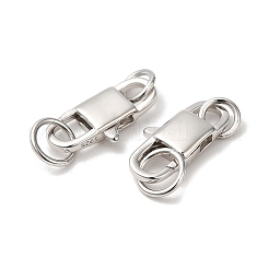 Антикоррозийное родиевое покрытие 925 стерлингового серебра застежки-лобстеры&nbsp;STER-D006-16P