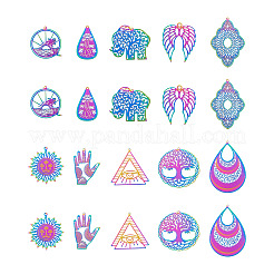 40 шт. 10 подвески из нержавеющей стали 201 и 304&nbsp;STAS-BY0001-16