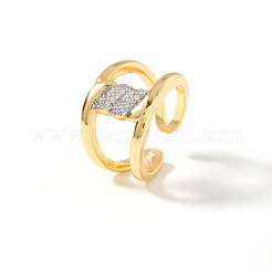 Манжеты из латуни с микро паве кубический цирконий для женщин&nbsp;OC3836