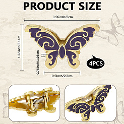 Зажимы из сплава&nbsp;AJEW-WH20017-89G-01