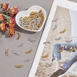 80 шт. 2 цвета бусины из сплава в тибетском стиле&nbsp;FIND-GO0001-64