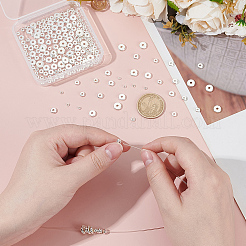 240шт 6 стиля латунные бусины&nbsp;KK-ME0001-69S